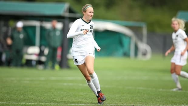 Michigan State junior midfielder Sadie Misiewicz  (PHOTO:  MSU SID)